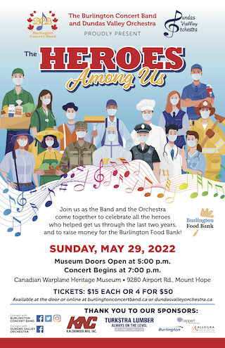 The Heroes Among Us concert poster