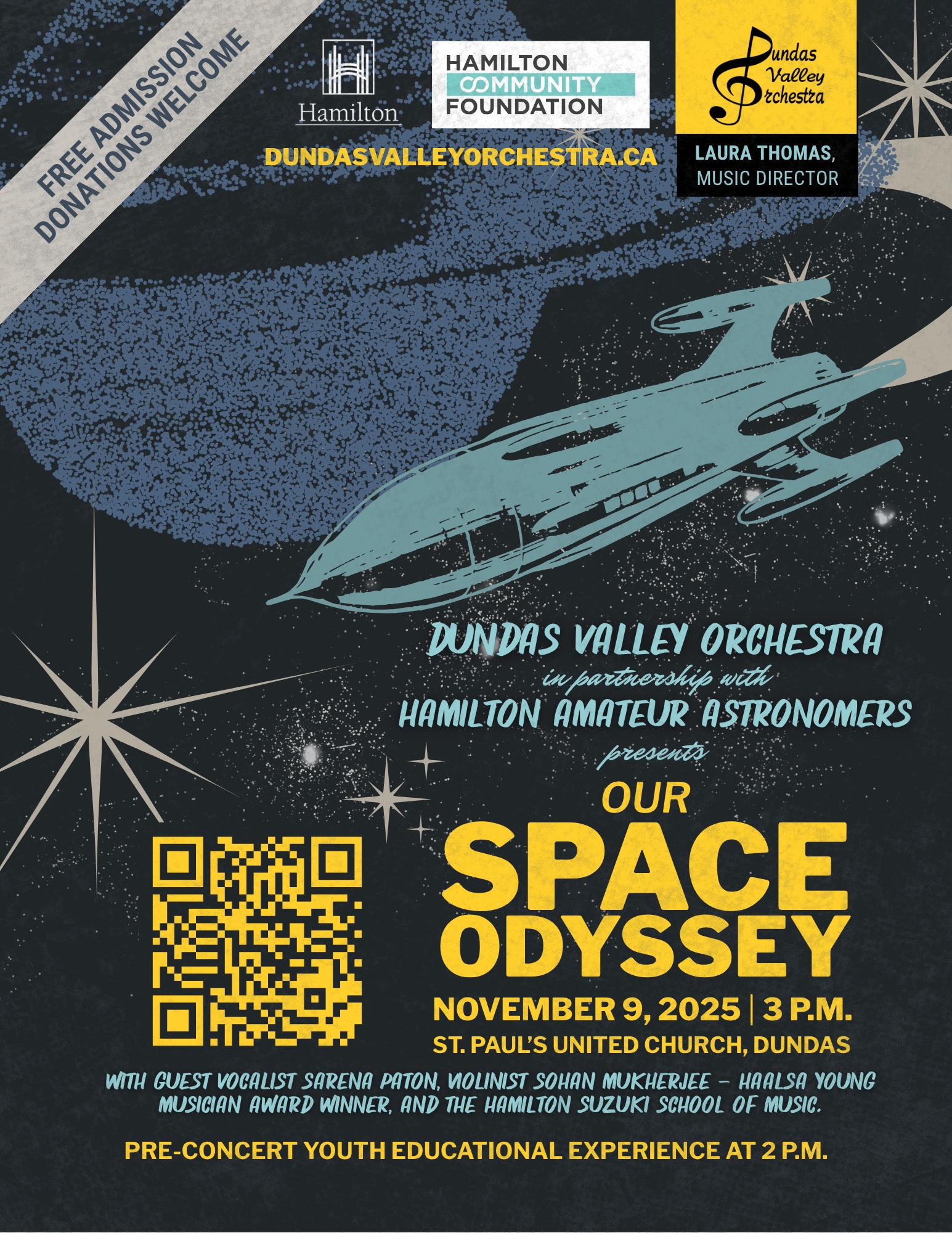 Our Space Odyssey concert poster
