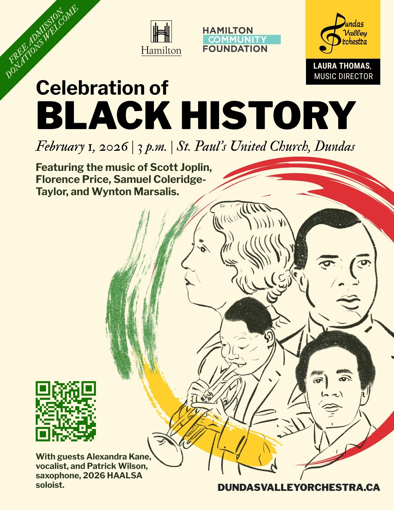 Celebration of Black History concert poster